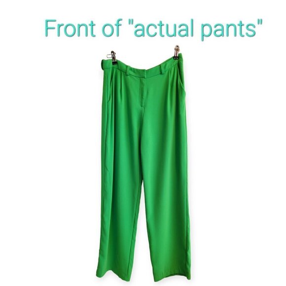 Amanda Uprichard designer Green Straight Leg Wallace Trousers M - Picture 6 of 12